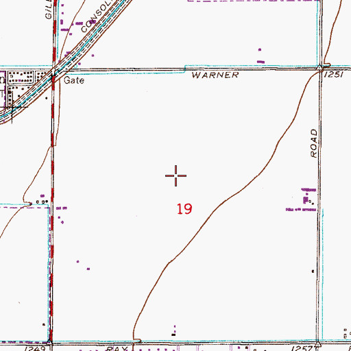 Topographic Map of Settler's Point Elementary School, AZ