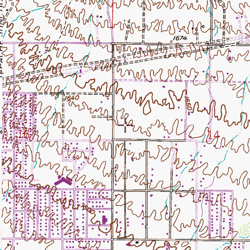 Topographic Map of Smith Junior High School, AZ