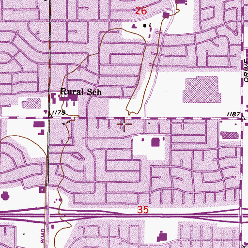 Topographic Map of Tempe Preparatory Academy, AZ