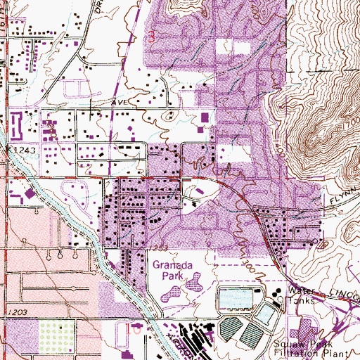 Topographic Map of Veritas Preparatory Academy, AZ