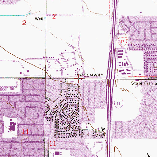Topographic Map of Wee Learners Christian Preschool, AZ