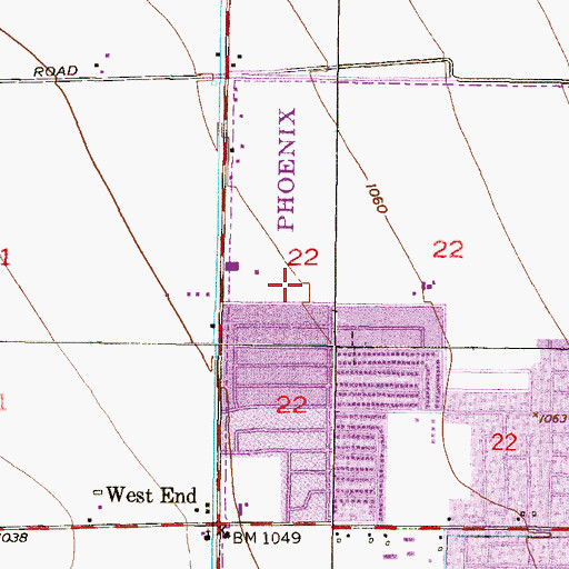 Topographic Map of Westwind Elementary School, AZ