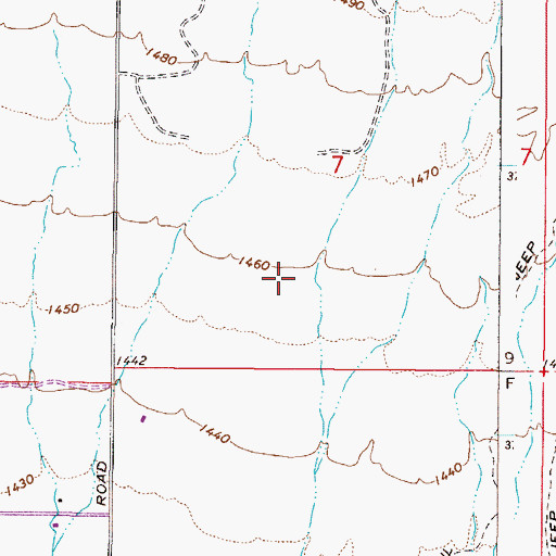 Topographic Map of Zuni Elementary School, AZ