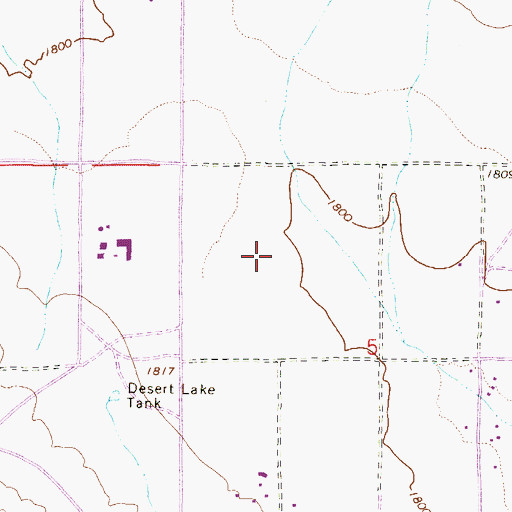 Topographic Map of Desert Mountain School, AZ
