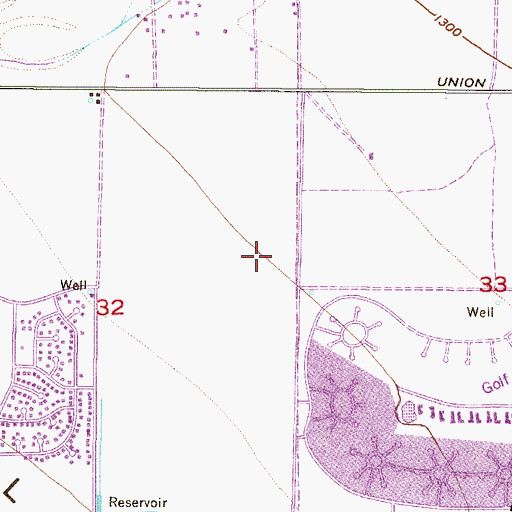 Topographic Map of Desert Sky Middle School, AZ