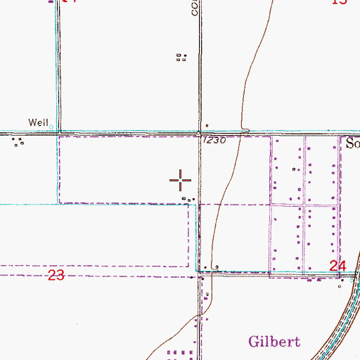 Topographic Map of Destiny Community School, AZ