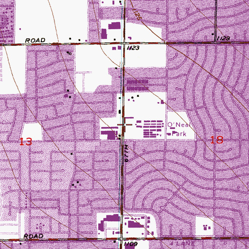 Topographic Map of Don Mensendick Elementary School, AZ