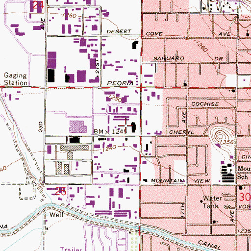 Topographic Map of Dragonfeye Science School, AZ
