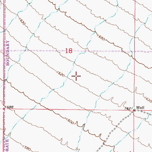 Topographic Map of Explorer Middle School, AZ