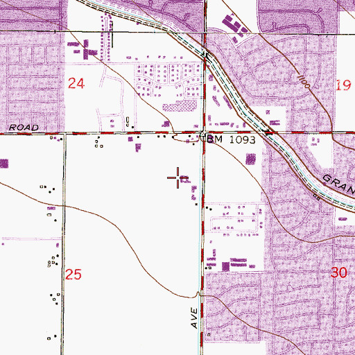 Topographic Map of Flor Del Sol School, AZ