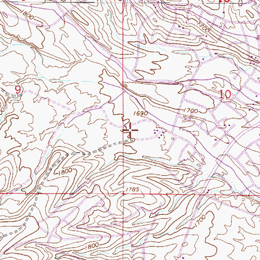 Topographic Map of Fountain Hills High School, AZ