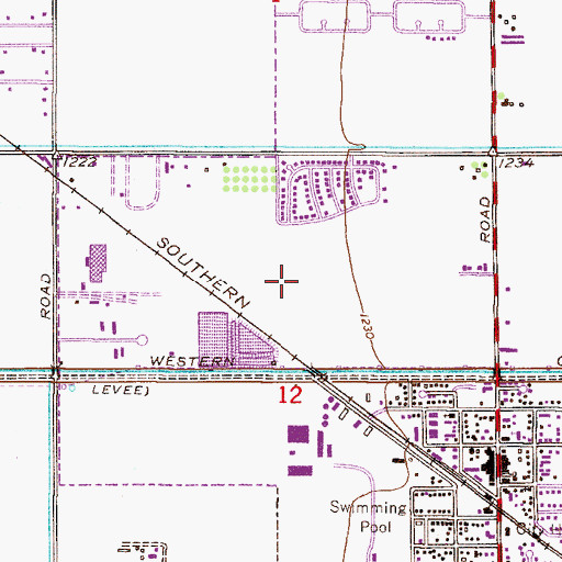 Topographic Map of G P S Traditional Academy, AZ