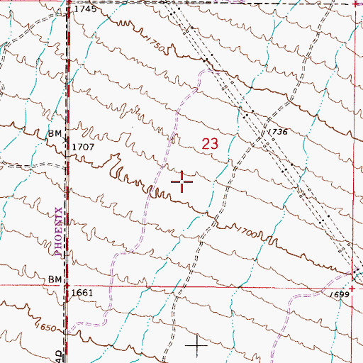 Topographic Map of Grayhawk Elementary School, AZ