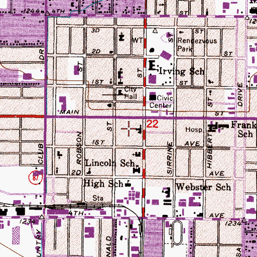 Topographic Map of Heritage Academy, AZ