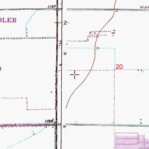 Topographic Map of John M Anderson Elementary School, AZ