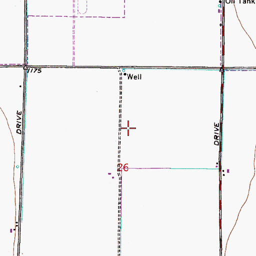 Topographic Map of Kyrene Aprende Middle School, AZ