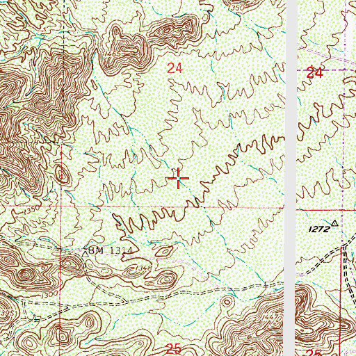 Topographic Map of Kyrene Centennial Middle School, AZ