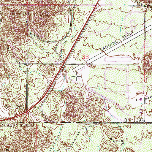 Topographic Map of Kyrene de la Sierra Elementary School, AZ