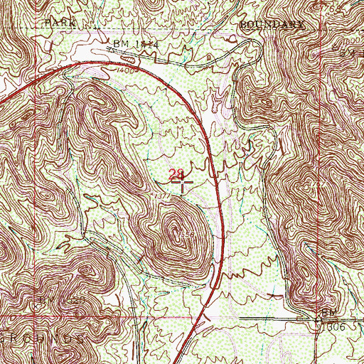 Topographic Map of Kyrene del los Cerritos Elementary School, AZ