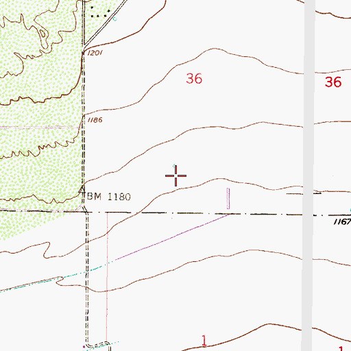 Topographic Map of Kyrene de los Lagos Elementary School, AZ