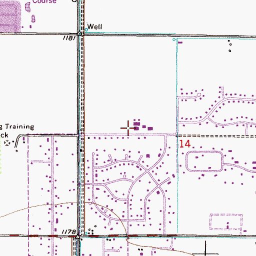 Topographic Map of Kyrene Middle School, AZ