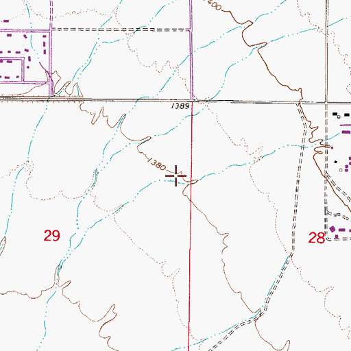 Topographic Map of Laguna Elementary School, AZ
