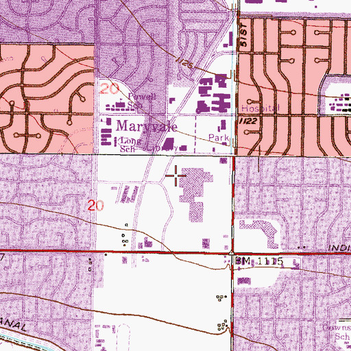 Topographic Map of Mark T Atkinson Middle School, AZ