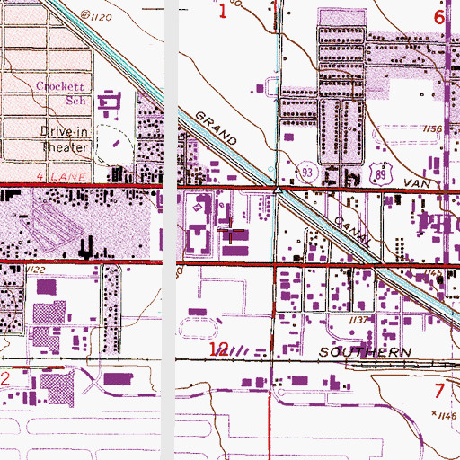Topographic Map of GateWay Community College, AZ