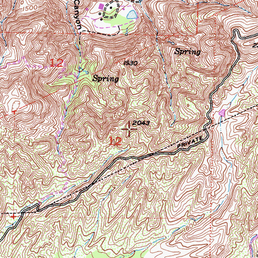 Topographic Map of Oak Ridge, CA