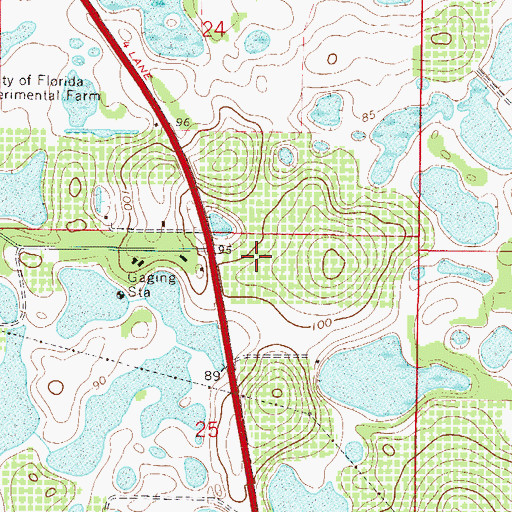 Topographic Map of Southpointe Baptist Fellowship, FL