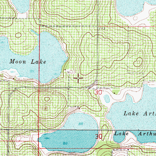 Topographic Map of South Lake Christian Church, FL