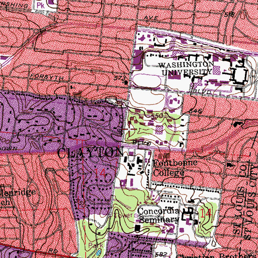 Topographic Map of Shepley House, MO