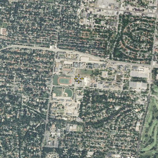 Aerial/Satellite Image of Simon Hall, MO