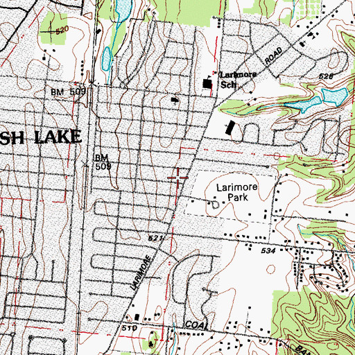 Topographic Map of Spanish Lake Fire Protection District Station 2, MO