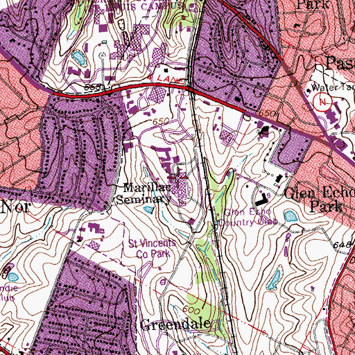 Topographic Map of Villa Building, MO