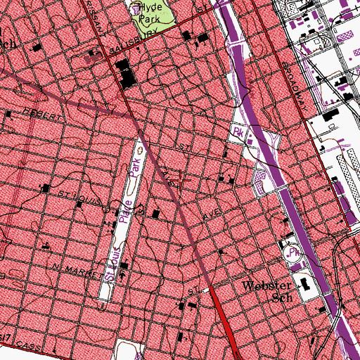 Topographic Map of Alpha Omega Life Church, MO