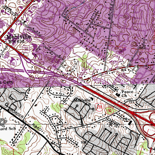 Topographic Map of Apostolic Pentecostal Church, MO