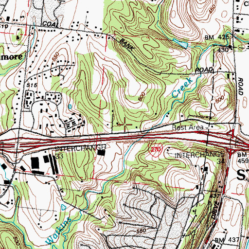 Topographic Map of Blessed Hope Bible Church, MO