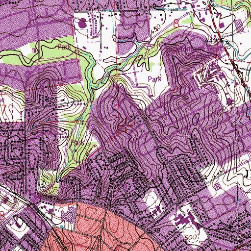 Topographic Map of Christ Community United Methodist Church, MO