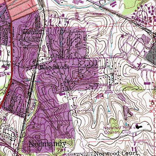 Topographic Map of Christ Love Divine Missionary Baptist Church, MO