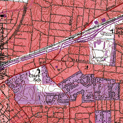 Topographic Map of Christ the King Covenant Church, MO