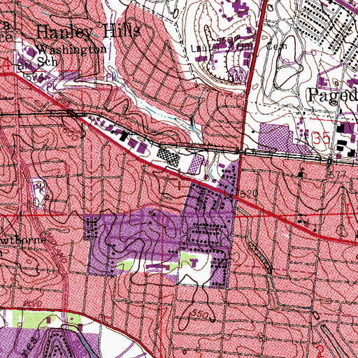 Topographic Map of Church of Jesus Christ of Latter Day Saints, MO