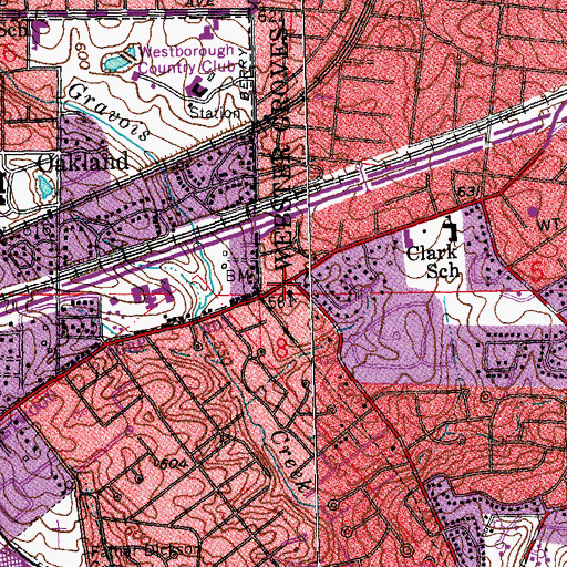 Topographic Map of Church of the Open Door, MO
