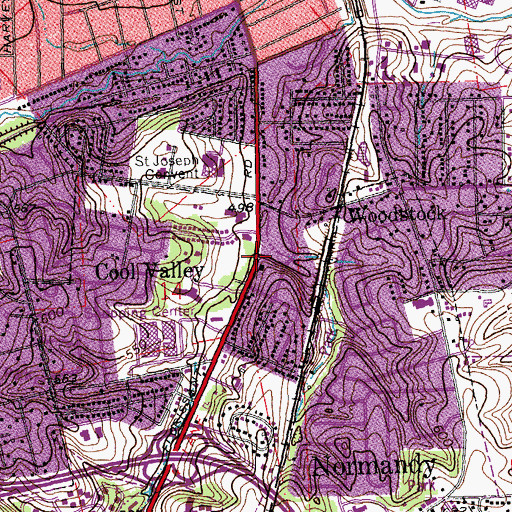 Topographic Map of Communion Church Ministry, MO