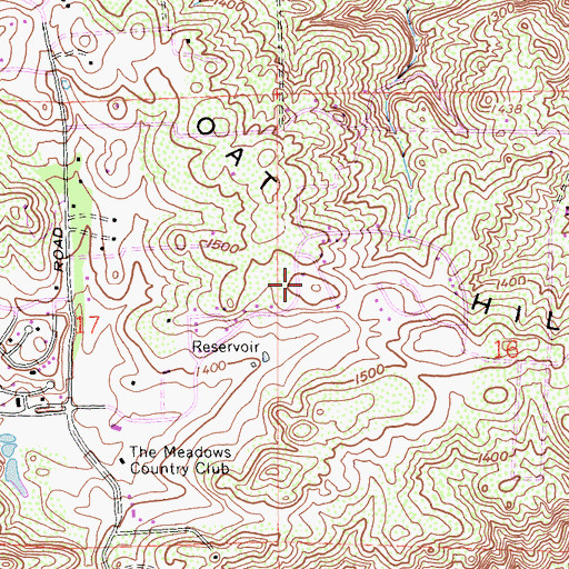 Topographic Map of Oat Hills, CA