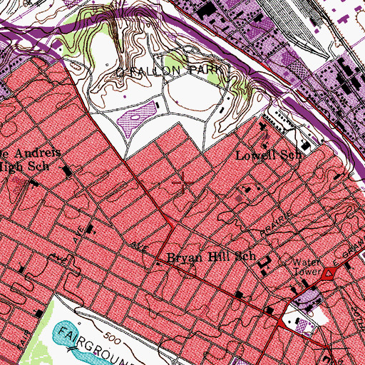 Topographic Map of A To Z Learning Center, MO