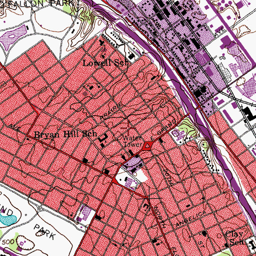 Topographic Map of Climme Robinson Day Care Center, MO
