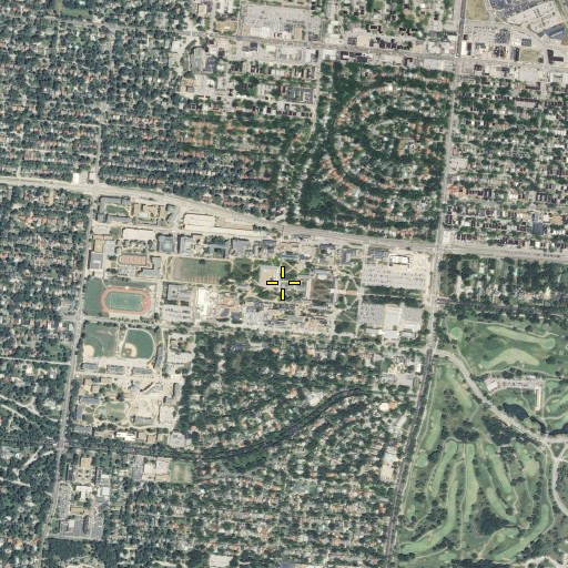 Aerial/Satellite Image of Eads Hall, MO