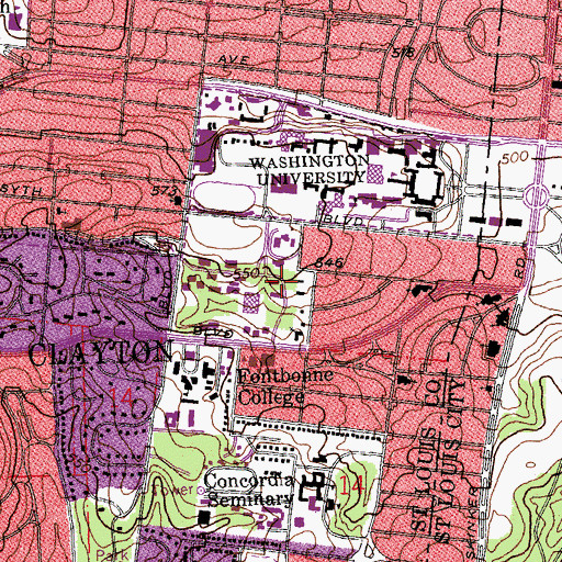 Topographic Map of Koenig House, MO