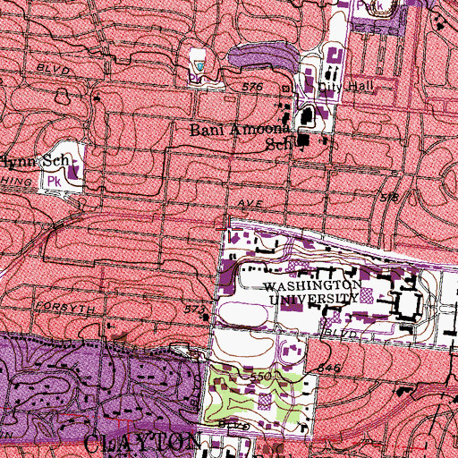 Topographic Map of Lucy and Stanley Lopata House, MO